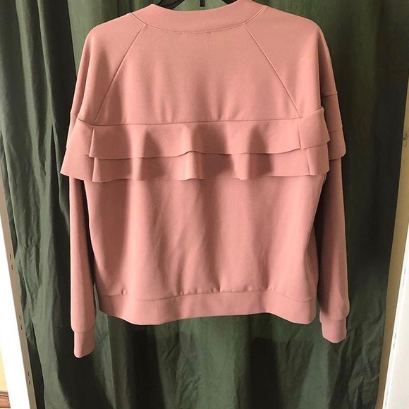 Blush Pink Bomber Jacket - Picture 2 of 3